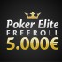 Elite Freeroll da 5.000 euro su Sisal Poker il 28 Giugno