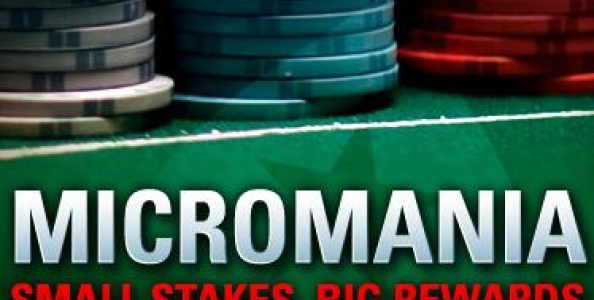 Pokerstars lancia la MicroMania : promozione pensata per i giocatori di Microstakes