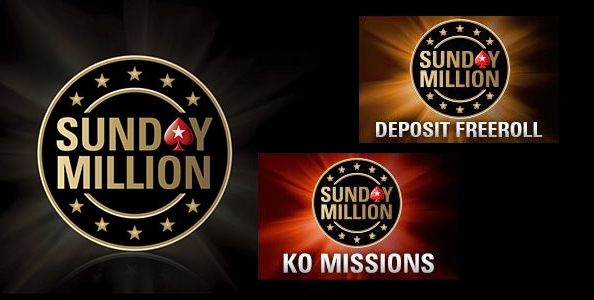 Gioca GRATIS il Sunday Million con i Deposit Freeroll e le KO Missions di PokerStars!