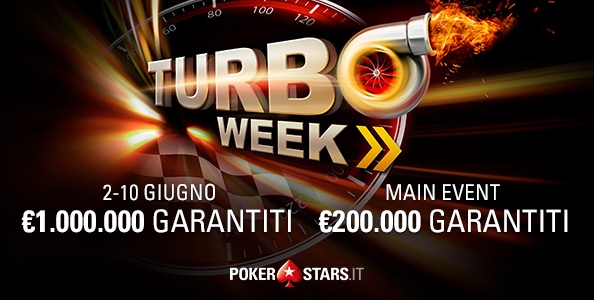 Turbo Week su PokerStars, in arrivo 36 tornei veloci per un garantito complessivo di oltre un milione!