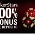 Bonus sul deposito di 400 euro su Pokerstars.it