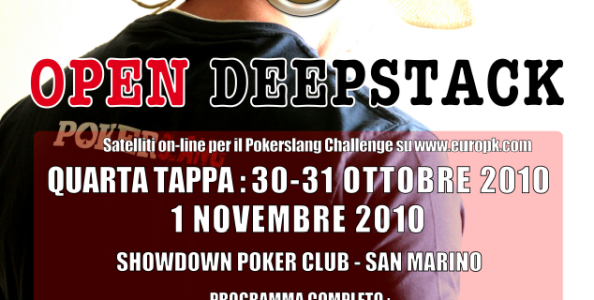 RINVIATO Pokerslang Deepstack Challenge a San Marino
