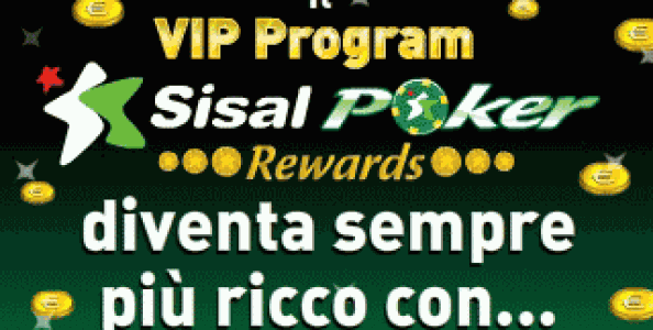 Sisal Poker Rewards – Novità e livello Vip Annuale su Sisal Poker