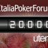 20.000 utenti e oltre… il record di ItaliaPokerForum