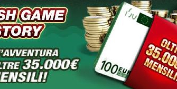 Cash Game Story, vinci il Jackpot su Poker Club!