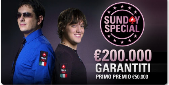 PokerStars: il Sunday Special torna a 200.000 € GTD!