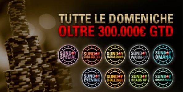 Torna il Super Sunday Special da 300.000€ garantiti