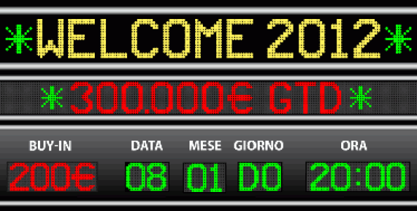 Glaming Poker: 300.000 euro garantiti nel torneo Welcome 2012!