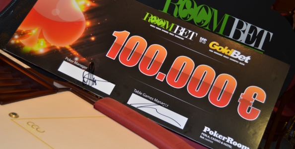 Roombet contro Goldbet in diretta streaming su IPC: sfida da 100.000 € a colpi di heads up!