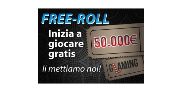 Glaming Poker: in palio 50.000 euro di premio con i freeroll!