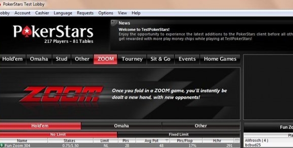 Le prime immagini dello Zoom Poker su PokerStars.com!