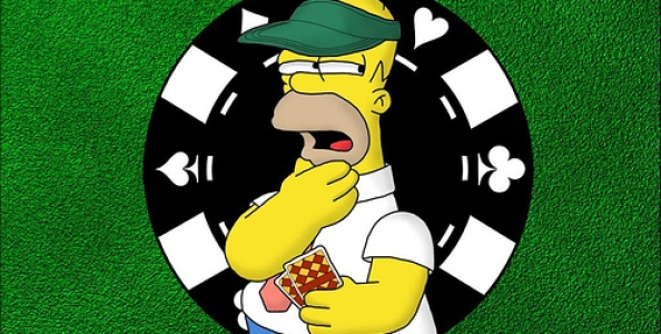 Homer Simpson grinder di poker online!
