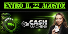 Netbet.it con “Cash Machine” fino al 22 Agosto raddoppi la tua ricarica!