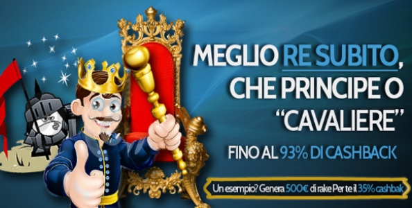 Vuoi fino al 93% di cash back? Diventa subito Re su BetPro.it!