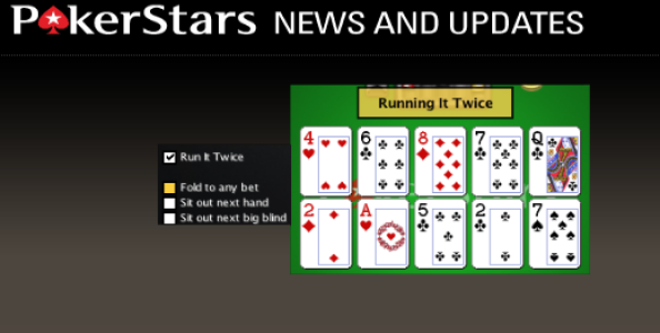 Su PokerStars arriva il Run It Twice!