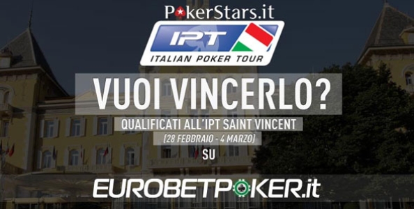 Qualificati per l’IPT di Sanremo su Eurobet Poker!