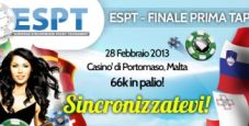 Segui la finale ESPT in diretta video streaming!