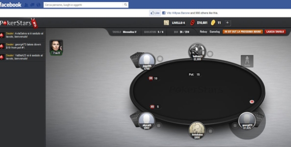 PokerStars sbarca su Facebook!