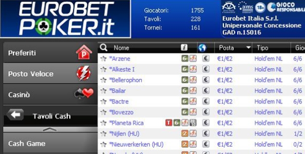 Marco Trucco: “Ecco i tavoli cash privati di Eurobet”