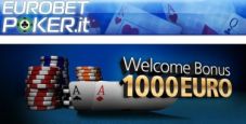 Eurobet Poker: bonus di benvenuto fino a 1.000 euro!