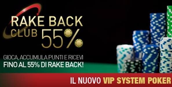 PokerClub si rinnova: ecco il nuovo Vip Program “Rake Me Back”!