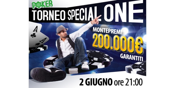 Non mancare allo “SpecialONE”: 200.000€ GTD su Glaming!