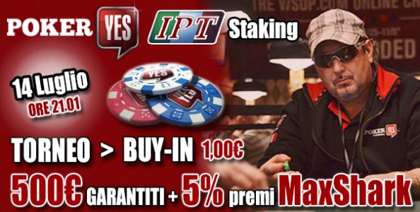 PokerYES IPT staking: diventa il protagonista del “live” con solo 1€!