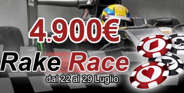 Rake Race su PokerYES: 4900 € in palio!