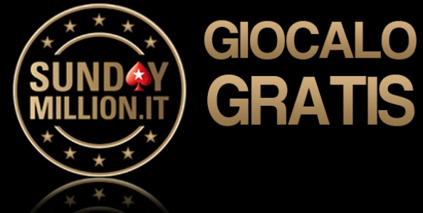 Gioca GRATIS il Sunday Million con noi!