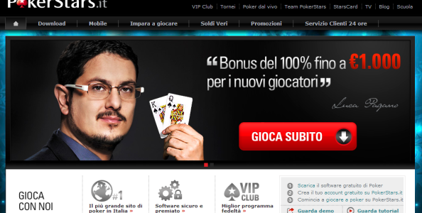 Benvenuti al nuovo sito di PokerStars.it!