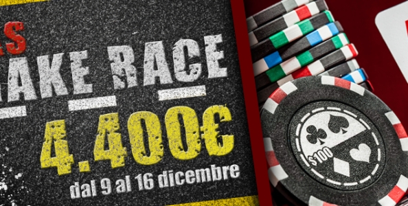 “Xmas Rake Race” su PokerYes: 4.400€ di premi in una sola settimana!