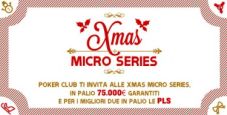 Xmas Micro Series su Poker Club: 30 tornei low buy-in per un montepremi di 75.000 €!