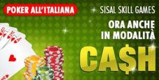 Sisal amplia il palinsesto: anche il poker all’italiana disponibile nel Cash Game