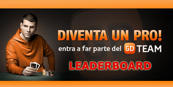 Conquista la leaderboard dedicata ed entra nel team pro di GDpoker!