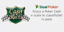 Cash Race su Sisal Poker: basta giocare per scalare le classifiche, 8.000€ in palio!
