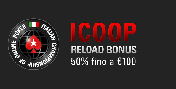 ICOOP in arrivo: sfrutta il Bonus Reload del 50% fino a 100€!