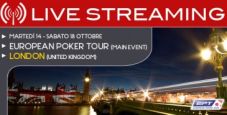 Segui la diretta streaming dell’EPT Londra!