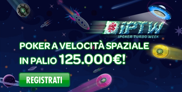 Su Sisal Poker arriva la iPoker Turbo Week Series: tornei veloci per un montepremi di 125.000€!