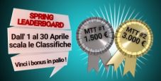 Spring Leaderboard: classifica MTT di Poker Club