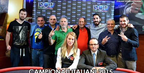 Final Day dei Campionati Italiani 2015: David Bravin chipleader al Final Table del Main Event!