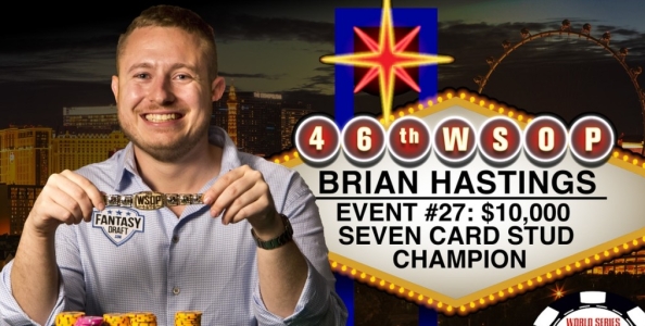 WSOP – Pescatori chiude 8° al Seven Card Stud e Hastings conquista il braccialetto. Fenomenale Savinelli al Monster Stack!