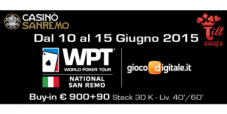 Torna il grande poker a Sanremo: segui il WPT National con il nostro Video Social Blog Live