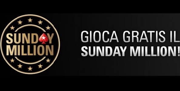 Gioca GRATIS il Sunday Million: tre ticket in palio nel nostro FREEROLL ESCLUSIVO!!!