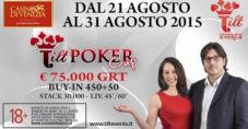 Dal 21 al 31 agosto torna la Tilt Poker Cup da 75.000€ garantiti a Ca’ Noghera!