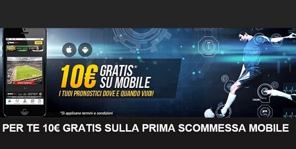 Prima scommessa da Smartphone o Tablet: se perdente NetBet Sport ti regala 10€!