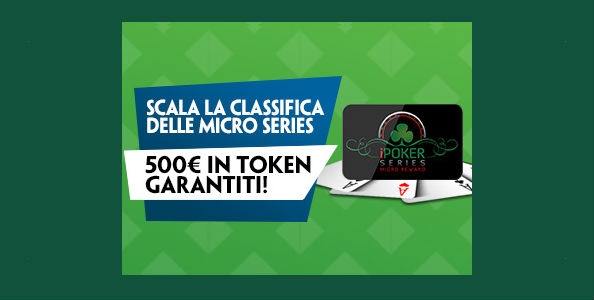 Scala la classifica Micro Series Reward su Paddy Power: in palio 500€ garantiti in token!