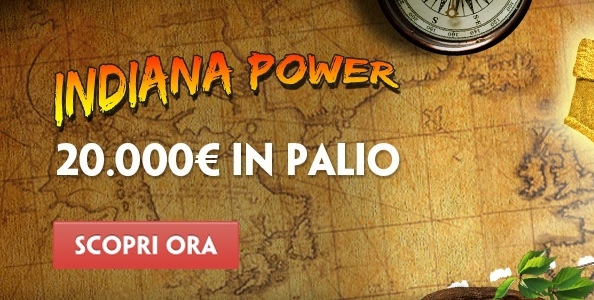 Paddy Power Casinò lancia la classifica Indiana Power: in palio 20.000€ totali!