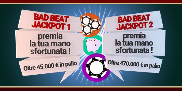 Nuovo Bad Beat Jackpot su Lottomatica.it Poker: ‘gallicchio64’ perde con scala colore ma vince 26.395€!