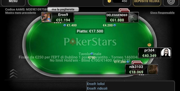 Sospetta Collusion al satellite per l’EPT di Dublino! Nastasi contatta la security di PokerStars