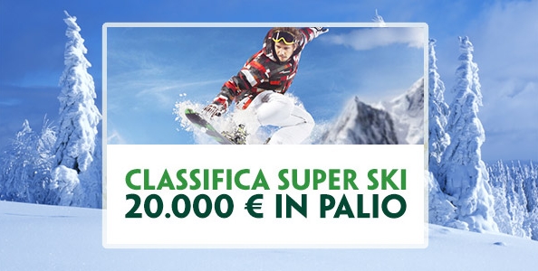 PADDY POWER: 20000 € in palio con la classifica Super Ski